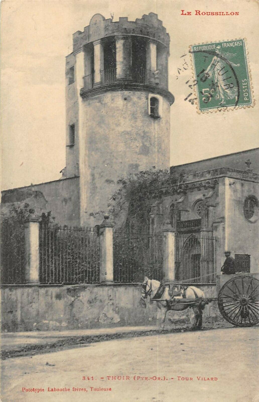 Carte postale ancienne Thuir Tour Vilard à Thuir