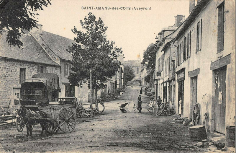 Carte postale ancienne St Amans Des Cots Aveyron