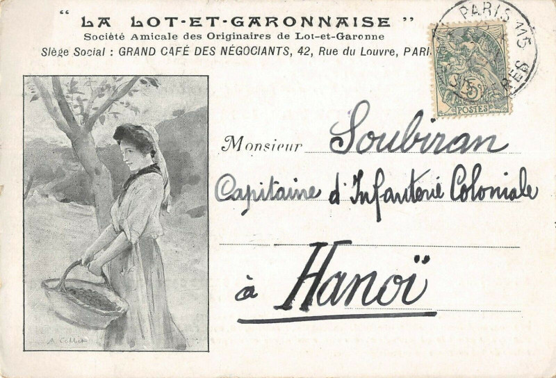 Carte postale ancienne La Lot Et Garonnaise Societe Amicale Des Originaires Du Lot Et Garonne