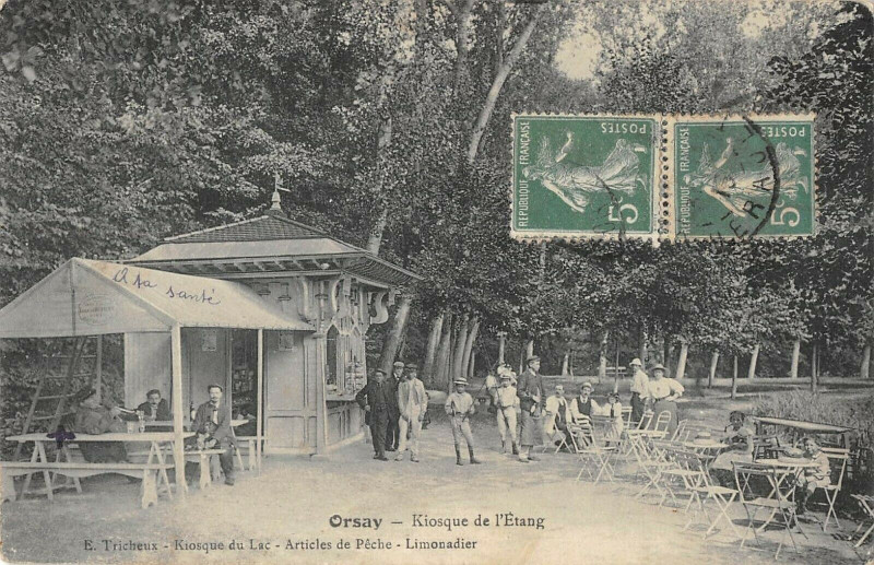 Carte postale ancienne Kiosque de l'Etang à Orsay