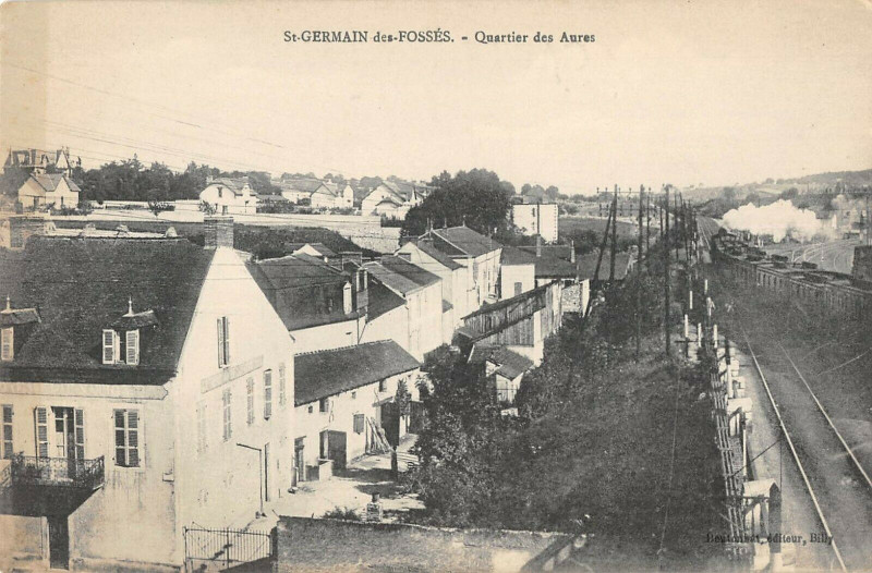 Carte postale ancienne Saint Germain Des Fosses Quartier Des Aures