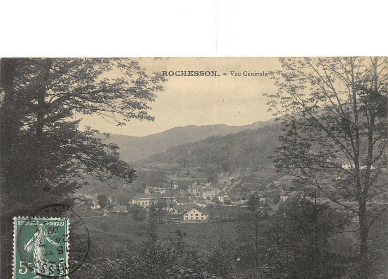 Carte postale ancienne Rochesson Vue Generale à Rochesson