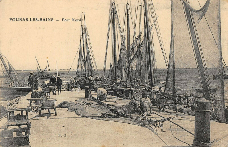 Carte postale ancienne Fouras Port Nord à Fouras