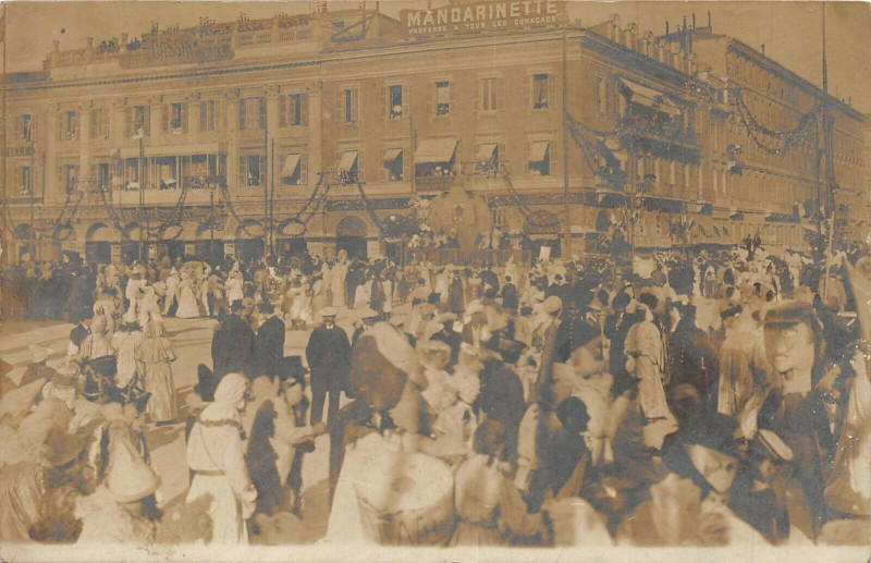 Carte postale ancienne Nice Carte Phot Avec Grosse Animation à Nice