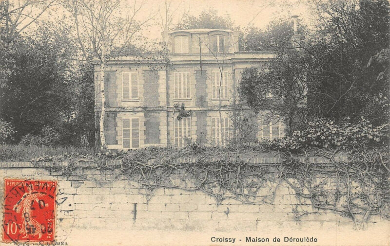 Carte postale ancienne Croissy Maison De Paul Deroulede