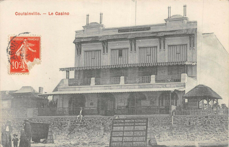 Carte postale ancienne Coutainville Le Casino