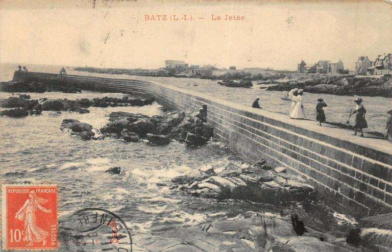 Carte postale ancienne Batz La Jetee