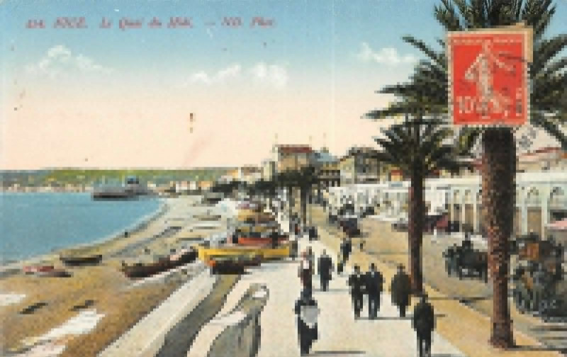 Carte postale ancienne Nice Le Quai Du Midi à Nice