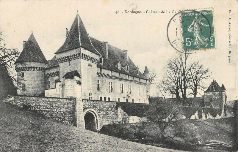Carte postale ancienne Dordogne Chateau De La Gau
