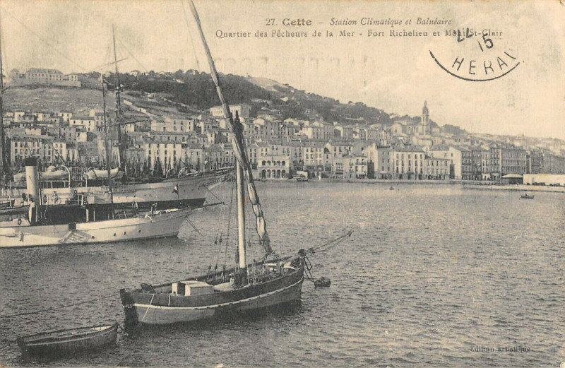 Carte postale ancienne Cette Quartier Des Pecheurs De La Mer