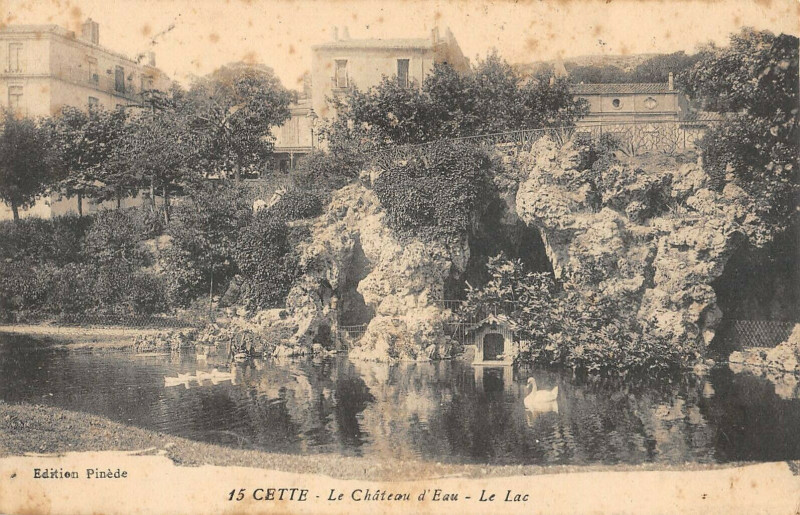 Carte postale ancienne Cette Le Chateau D'Eau Le Lac