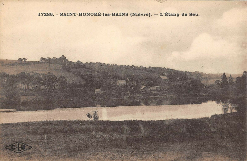 Carte postale ancienne Saint Honore Les Bains L'Etang De Seu