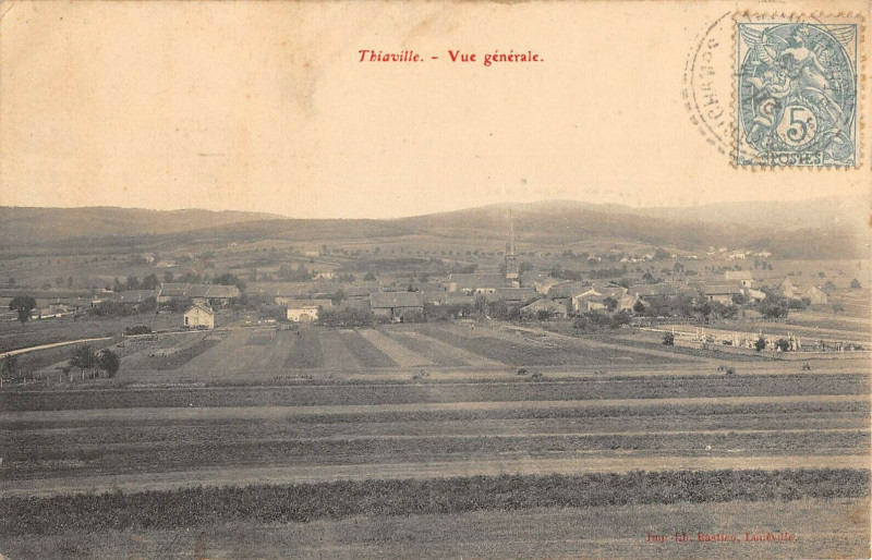 Carte postale ancienne Thiaville Vue Generale