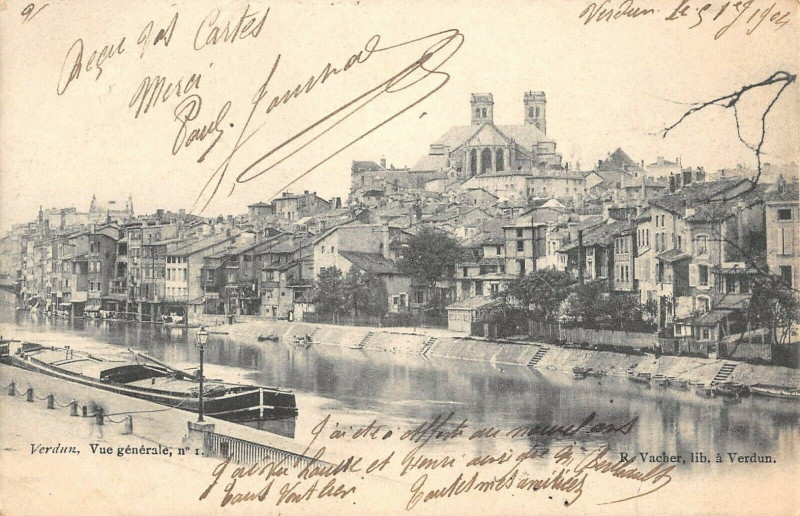 Carte postale ancienne Verdun Vue Generale N°1 à Verdun