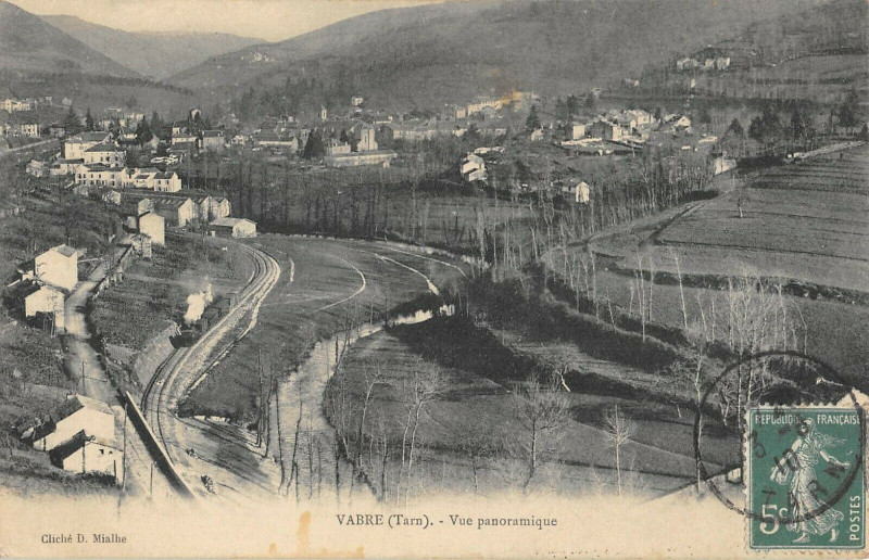 Carte postale ancienne Vabre Vue Panoramique à Vabre