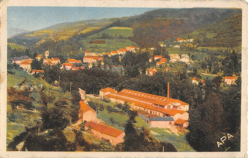 Carte postale ancienne Vabre Vue Generale Et Usine Faure à Vabre