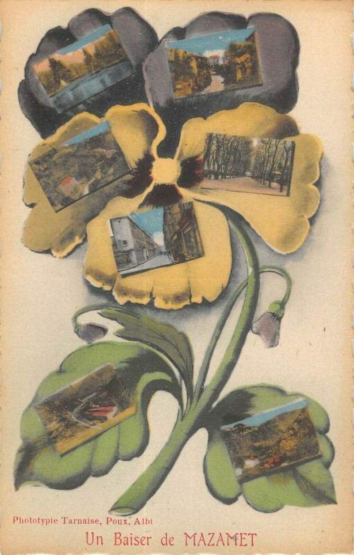 Carte postale ancienne Un Bonjour De Mazamet à Mazamet