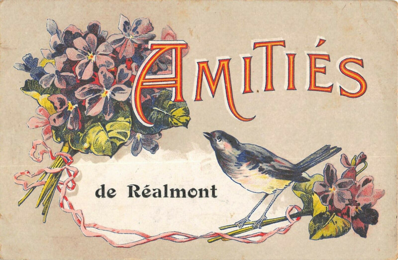 Carte postale ancienne Amities De Realmont à Réalmont