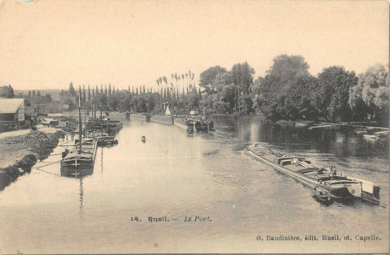 Carte postale ancienne Rueil Le Port