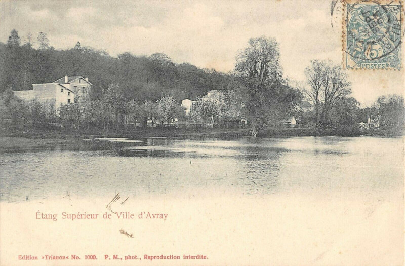 Carte postale ancienne Etang Superieur De Ville D'Avray à Ville-d'Avray