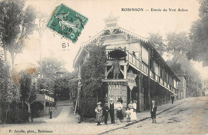 Carte postale ancienne Robinson Entree Du Vrai Arbre