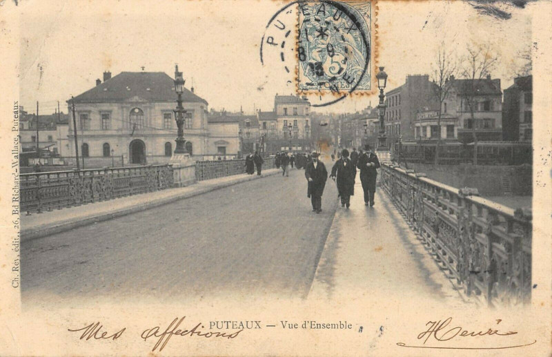 Carte postale ancienne Puteaux Vue D'Ensemble à Puteaux