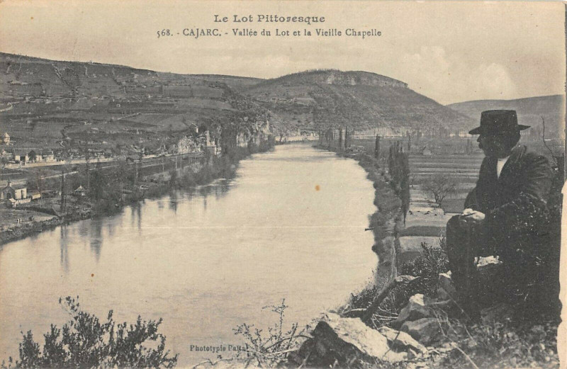 Carte postale ancienne Carjac Vallee Du Lot Et La Vieille Chapelle
