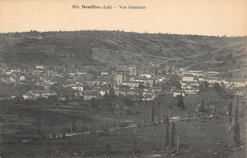 Carte postale ancienne Souillac Vue Generale à Souillac