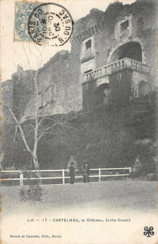 Carte postale ancienne Castelnau Le Chateau Ouest