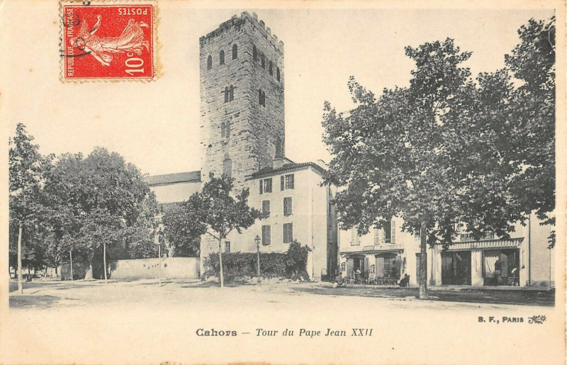 Carte postale ancienne Cahors Tour Du Pape à Cahors