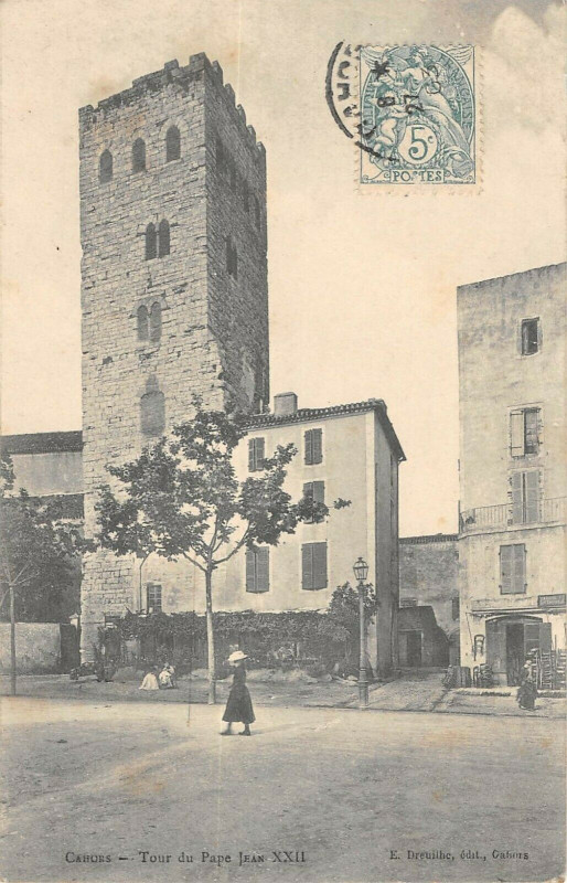 Carte postale ancienne Cahors Tour Du Pape à Cahors