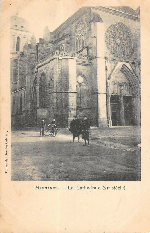 Carte postale ancienne Marmande La Cathedrale à Marmande