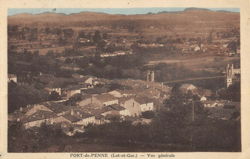 Carte postale ancienne Port De Penne Vue Generale