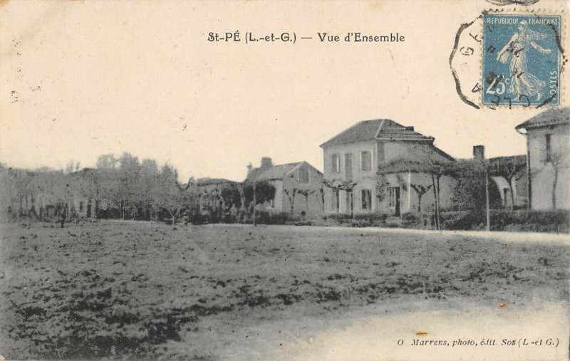 Carte postale ancienne Saint Pe Vue D'Ensemble