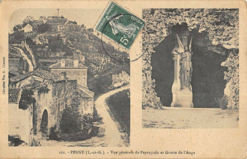 Carte postale ancienne Penne Vue Generale De Peyragude