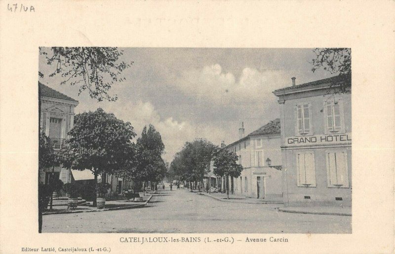 Carte postale ancienne Casteljaloux Avenue Carcin à Casteljaloux