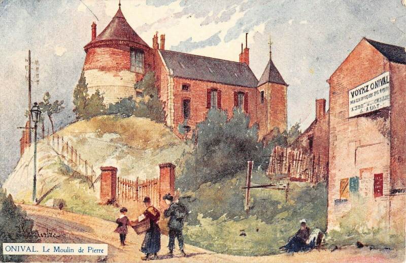 Carte postale ancienne Onival Le Moulin De Pierre Cpa Illustrateur