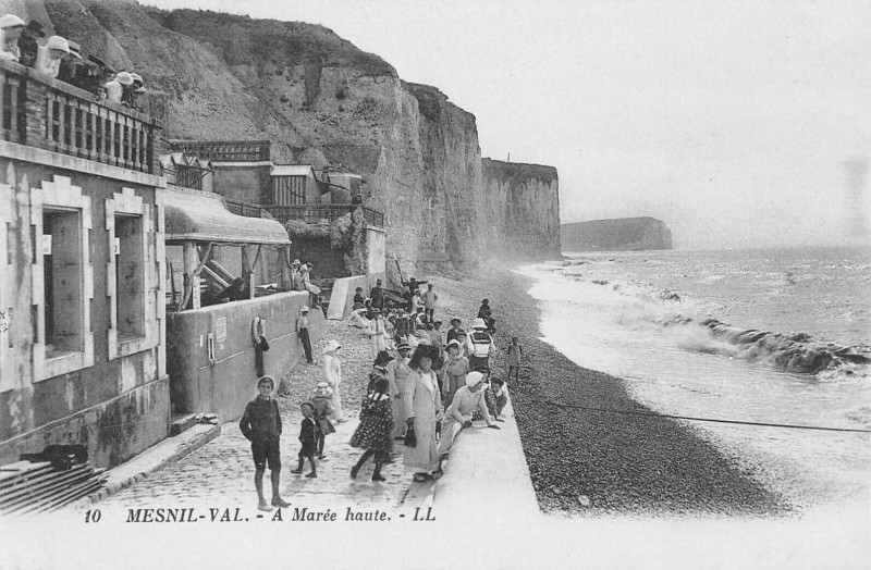 Carte postale ancienne Mesnil Val A Maree Basse