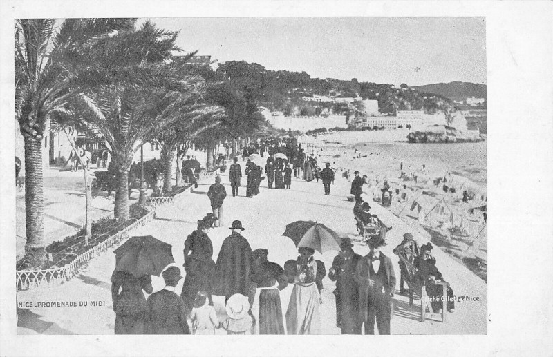 Carte postale ancienne Nice Promenade Du Midi à Nice