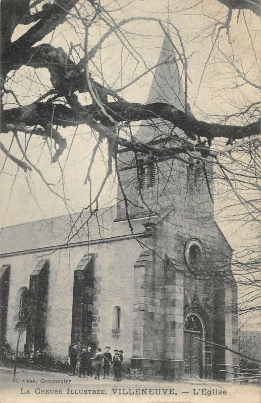Carte postale ancienne Villeneuve L'Eglise