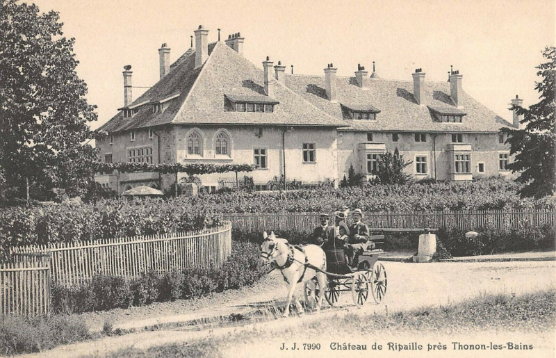 Carte postale ancienne Chateau De Ripaille Pres Thonon