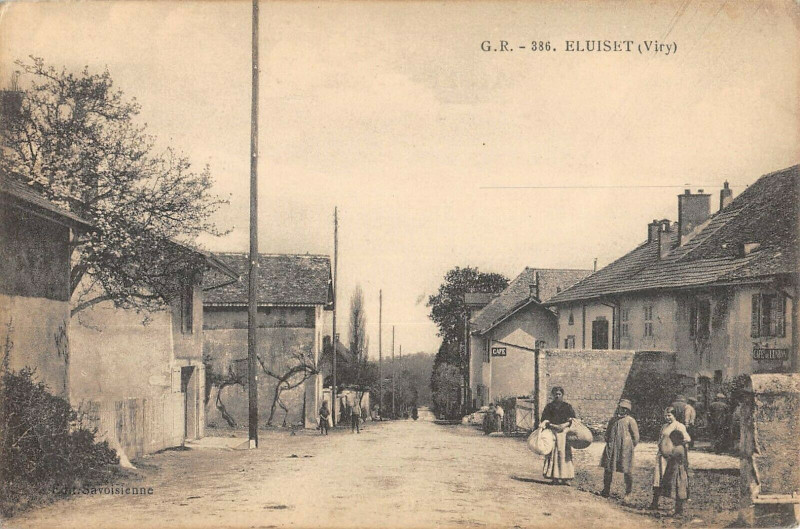 Carte postale ancienne Eluiset Viry (cpa pas courante à Viry