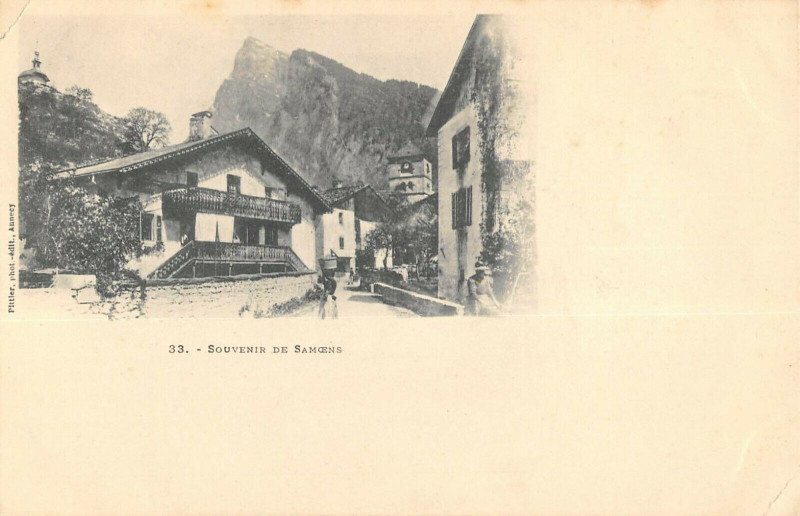 Carte postale ancienne Samoens Souvenir De à Samoëns