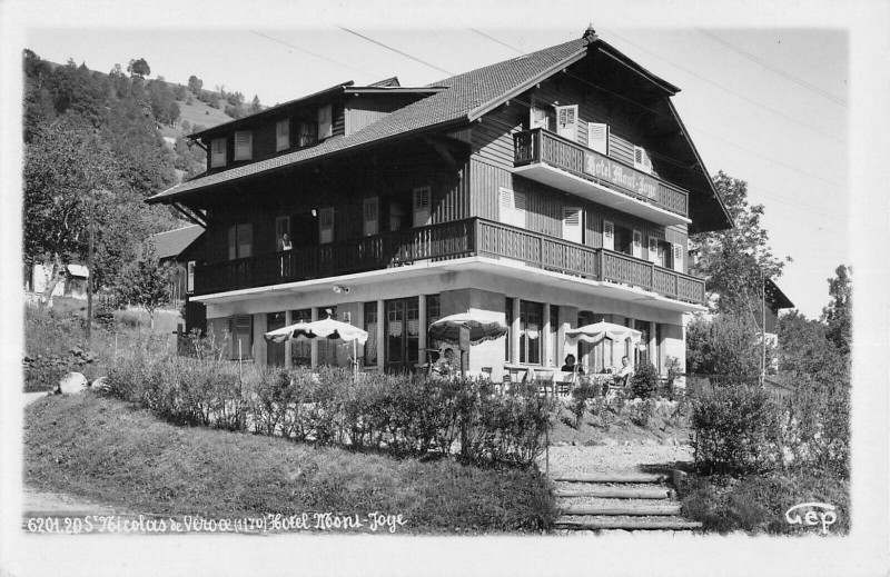 Carte postale ancienne Saint Nicolas De Veroce Hotel Mons Joye
