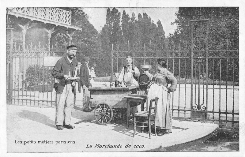 Carte postale ancienne Paris Les Petits Metiers Parisiens La Marchande De Coco à Paris