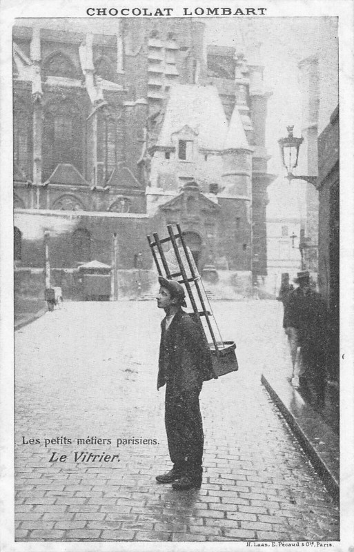 Carte postale ancienne Paris Les Petits Metiers Parisiens Le Vitrier à Paris
