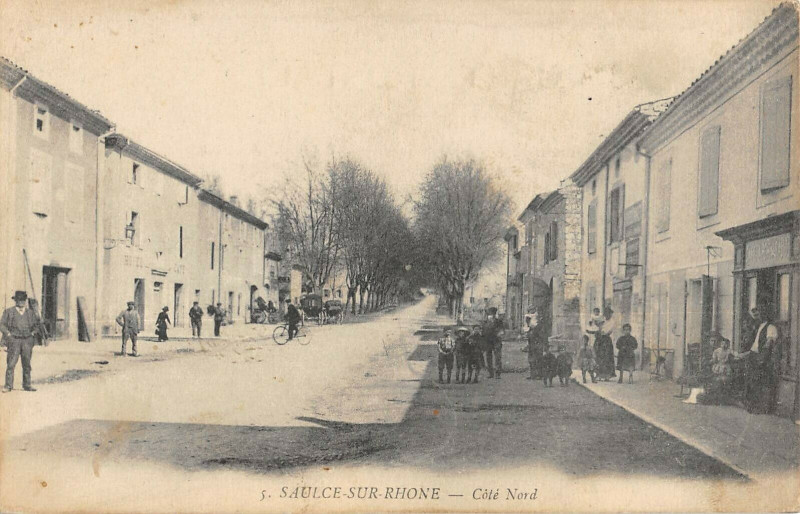 Carte postale ancienne Saulce Sur Rhone Cote Nord