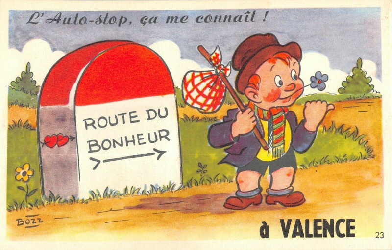 Carte postale ancienne Valence Cpa A Systeme De Depliant Avec Des Vues De La Ville à Valence