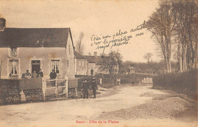 Carte postale ancienne Saon Cote De La Plaise à Saon