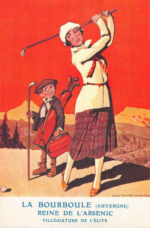 Carte postale ancienne La Bourboule Cpa Publicite Reine De L'Arsenic à La Bourboule